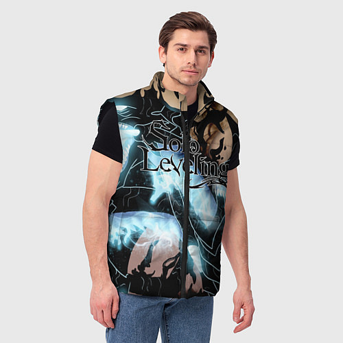 Мужской жилет Solo leveling / 3D-Черный – фото 3