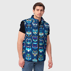 Мужской жилет Совы, цвет: 3D-черный — фото 2