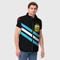 Мужской жилет Сборная Аргентины, цвет: 3D-красный — фото 2