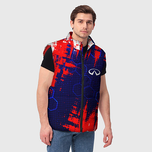 Мужской жилет INFINITI - HI TECH ТЕХНОЛОГИИ / 3D-Красный – фото 3