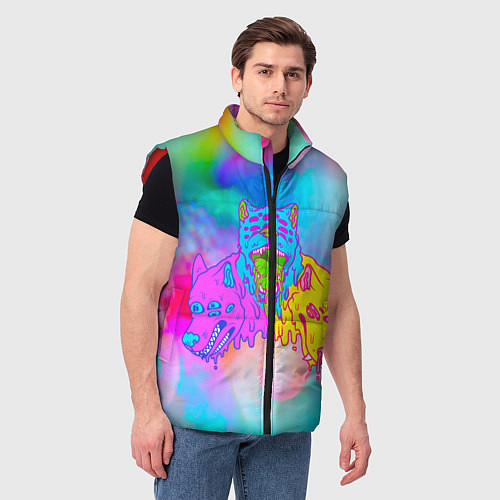 Мужской жилет Цербер / 3D-Красный – фото 3