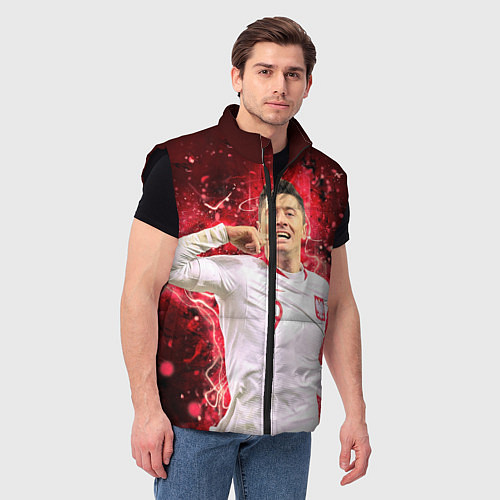 Мужской жилет Lewandowski Левандовски 9 / 3D-Черный – фото 3