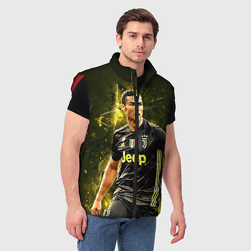 Мужской жилет Cristiano Ronaldo Juventus / 3D-Красный – фото 3