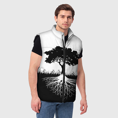 Мужской жилет ДЕРЕВО ИНЬ-ЯНЬ / 3D-Черный – фото 3