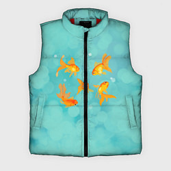 Мужской жилет Золотые рыбки, цвет: 3D-красный