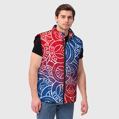 Мужской жилет ФК ПСЖ PARIS SAINT GERMAIN / 3D-Черный – фото 3