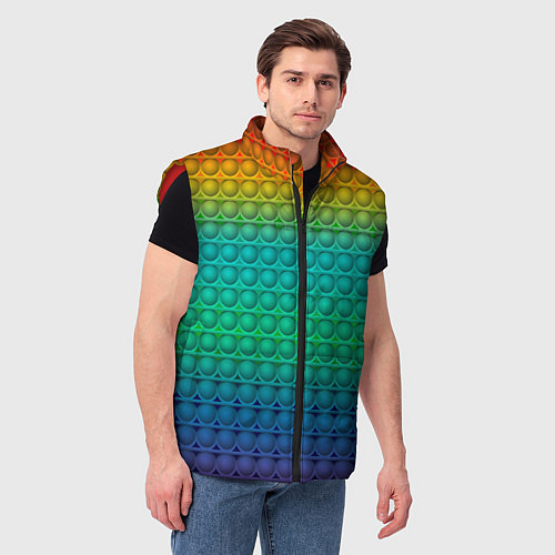 Мужской жилет POP IT СИМПЛ ДИМПЛ / 3D-Красный – фото 3