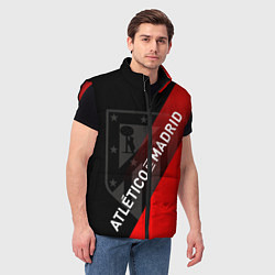 Мужской жилет АТЛЕТИКО МАДРИД ATLETICO, цвет: 3D-красный — фото 2