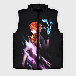 Мужской жилет ТАРТАЛЬЯ - GENSHIN IMPACT NEON, цвет: 3D-черный