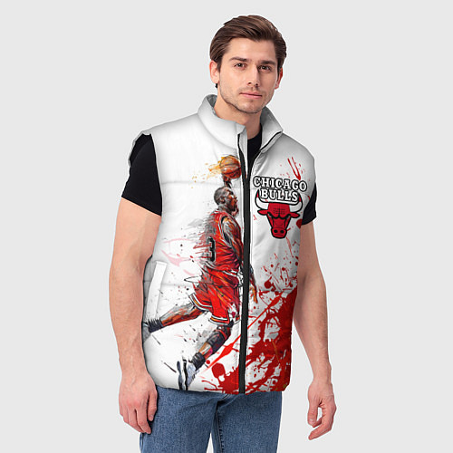 Мужской жилет CHICAGO BULLS 9 / 3D-Черный – фото 3