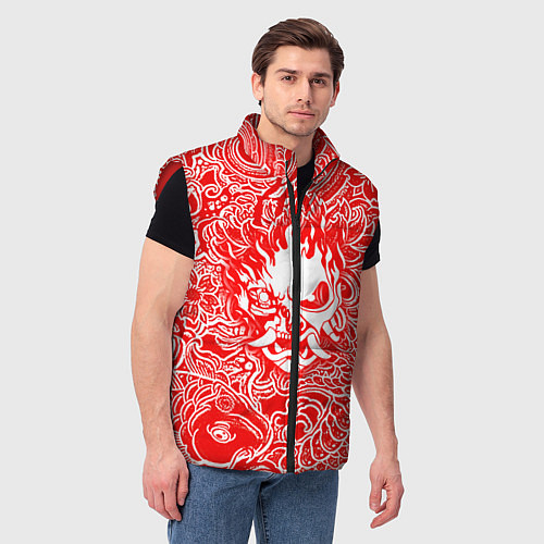 Мужской жилет Samurai / 3D-Красный – фото 3