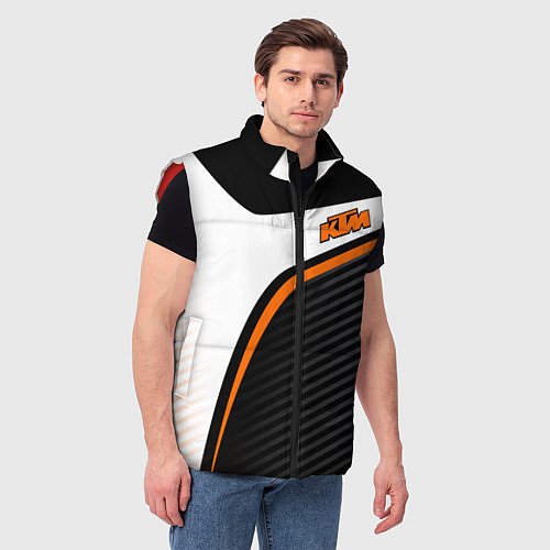 Мужской жилет KTM MOTORCYCLES КТМ МОТОЦИКЛ / 3D-Красный – фото 3