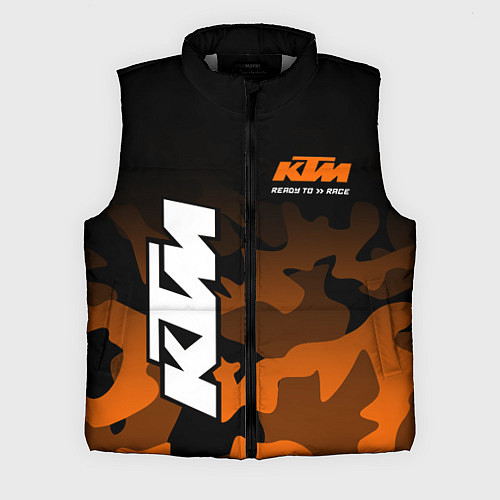 Мужской жилет KTM MOTORCYCLES КТМ МОТОЦИКЛ / 3D-Светло-серый – фото 1