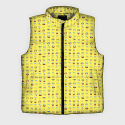 Мужской жилет SpongeBobs facial expressions, цвет: 3D-светло-серый