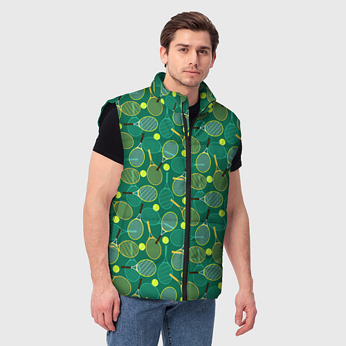 Мужской жилет Большой Теннис / 3D-Черный – фото 3