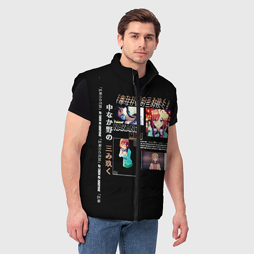 Мужской жилет Накано Мику 5 невест / 3D-Черный – фото 3