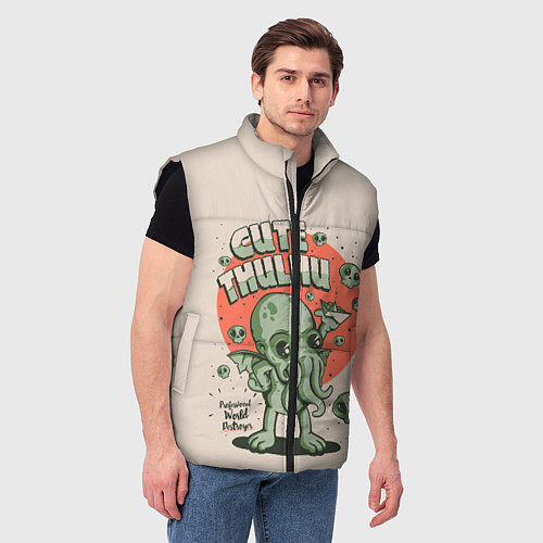 Мужской жилет Милый Ктулху / 3D-Черный – фото 3