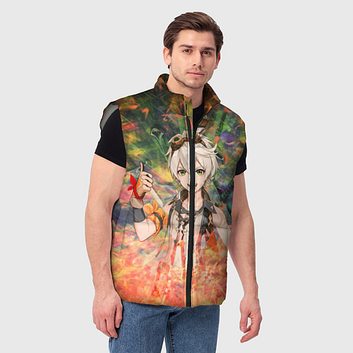 Мужской жилет Беннетт Genshin Impact / 3D-Светло-серый – фото 3
