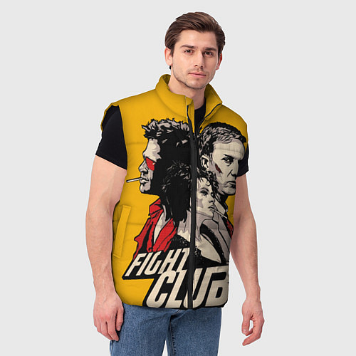 Мужской жилет Бойцовский Клуб Три личности / 3D-Черный – фото 3