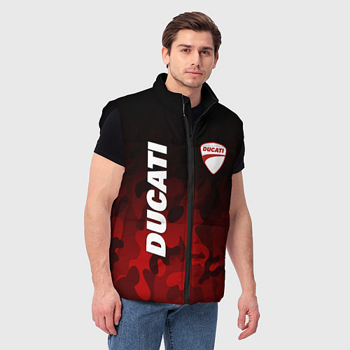 Мужской жилет DUCATI ДУКАТИ КАМУФЛЯЖ / 3D-Черный – фото 3