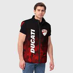 Мужской жилет DUCATI ДУКАТИ КАМУФЛЯЖ, цвет: 3D-красный — фото 2