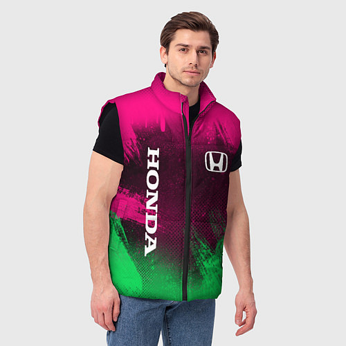 Мужской жилет NEON HONDA НЕОН ХОНДА / 3D-Черный – фото 3