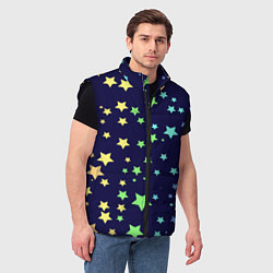 Мужской жилет Звезды, цвет: 3D-черный — фото 2