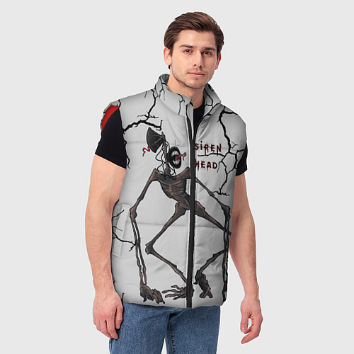 Мужской жилет Сиреноголовый Игра Ужастик / 3D-Красный – фото 3