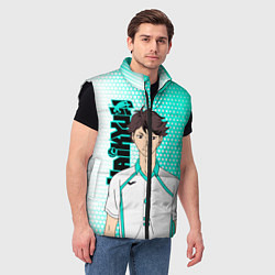 Мужской жилет Тоору Ойкава Oikawa Toru, цвет: 3D-черный — фото 2