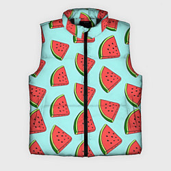 Мужской жилет Дольки арбузов, цвет: 3D-черный