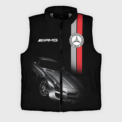 Мужской жилет MERCEDES BENZ AMG / 3D-Светло-серый – фото 1