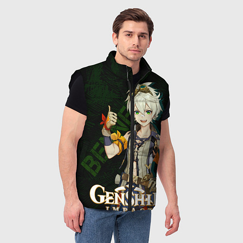 Мужской жилет Беннетт Genshin Impact / 3D-Черный – фото 3