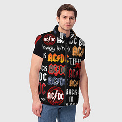 Мужской жилет AC DC LOGOBOMBING, цвет: 3D-красный — фото 2