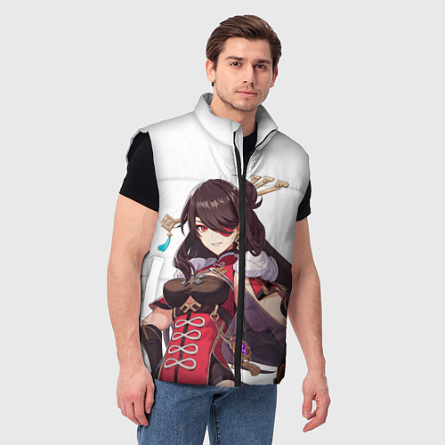 Мужской жилет Бэй Доу из Genshin Impact / 3D-Черный – фото 3