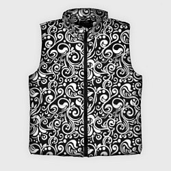 Мужской жилет Черно-белая роспись, цвет: 3D-светло-серый