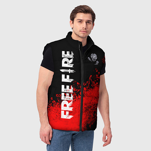 Мужской жилет FREE FIRE Фри Фаер / 3D-Черный – фото 3