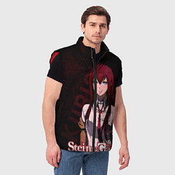 Мужской жилет Курису Макисе Врата Штейна, цвет: 3D-красный — фото 2