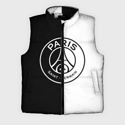 Мужской жилет ФК ПСЖ PSG BLACK & WHITE, цвет: 3D-черный