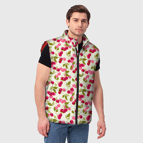 Мужской жилет Спелая вишня / 3D-Красный – фото 3