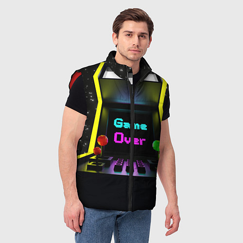 Мужской жилет Game Over / 3D-Красный – фото 3