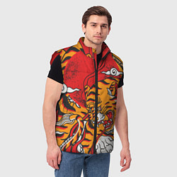 Мужской жилет Год тигра, цвет: 3D-красный — фото 2
