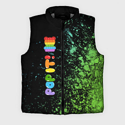 Мужской жилет Поп Ит - Мишка - Взрыв По вертикали, цвет: 3D-светло-серый