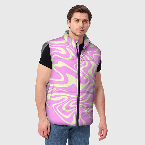 Мужской жилет Лолипоп абстракция / 3D-Светло-серый – фото 3