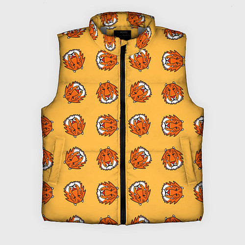 Мужской жилет Тигры паттерн / 3D-Светло-серый – фото 1