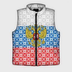 Мужской жилет Россия Алатырь, цвет: 3D-светло-серый