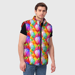 Мужской жилет Воздушные Шары, цвет: 3D-красный — фото 2