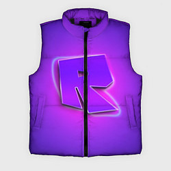 Мужской жилет ROBLOX NEON LOGO РОБЛОКС, цвет: 3D-черный