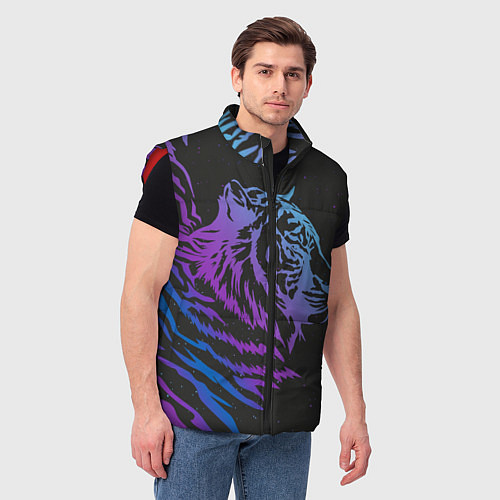 Мужской жилет Tiger Neon / 3D-Красный – фото 3