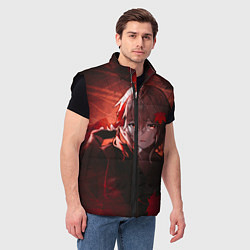 Мужской жилет Кадзуха в кленовых листьях, цвет: 3D-черный — фото 2