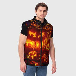 Мужской жилет Тыквы на Хэллоуин, цвет: 3D-черный — фото 2